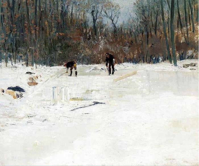 J. Alden Weir The Ice Cutters Germany oil painting art